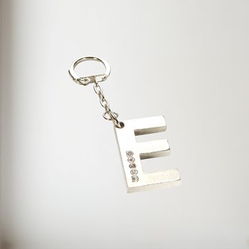 Initial E Touchmarked Pewter Keyring Initial E Touchmarked Pewter Keyring