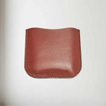Brown Leather Pouch to fit 4oz pocket flasks