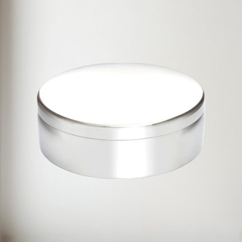 medium plain pewter trinket box