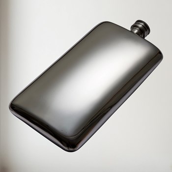 17oz Plain Pewter Pocket Flask