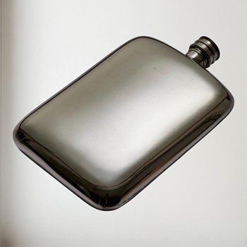 10oz Plain Pewter Pocket Flask