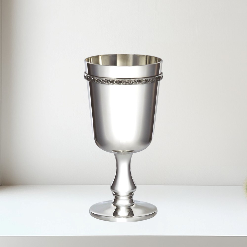 Pewter Celtic Band Goblet Pewter Celtic Band Goblet