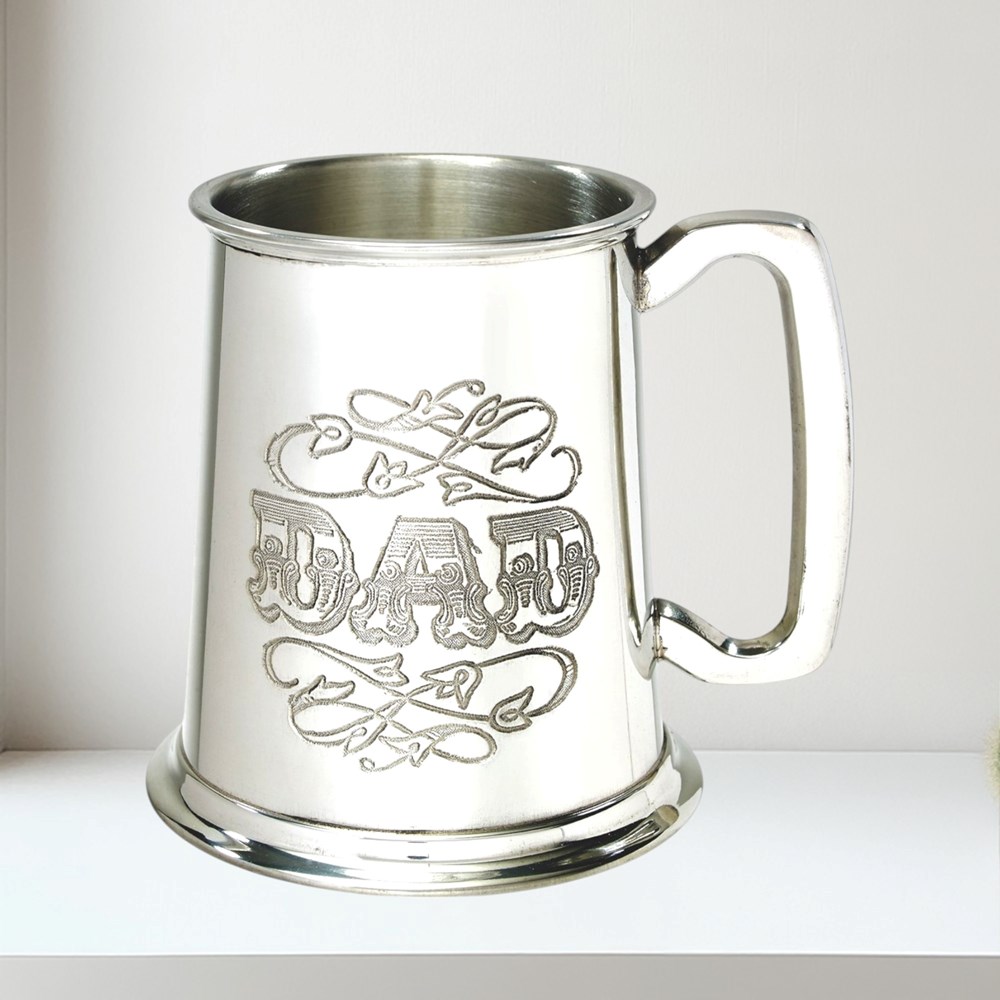 Dad One Pint Pewter Tankard Dad 1 pint pewter Tankard