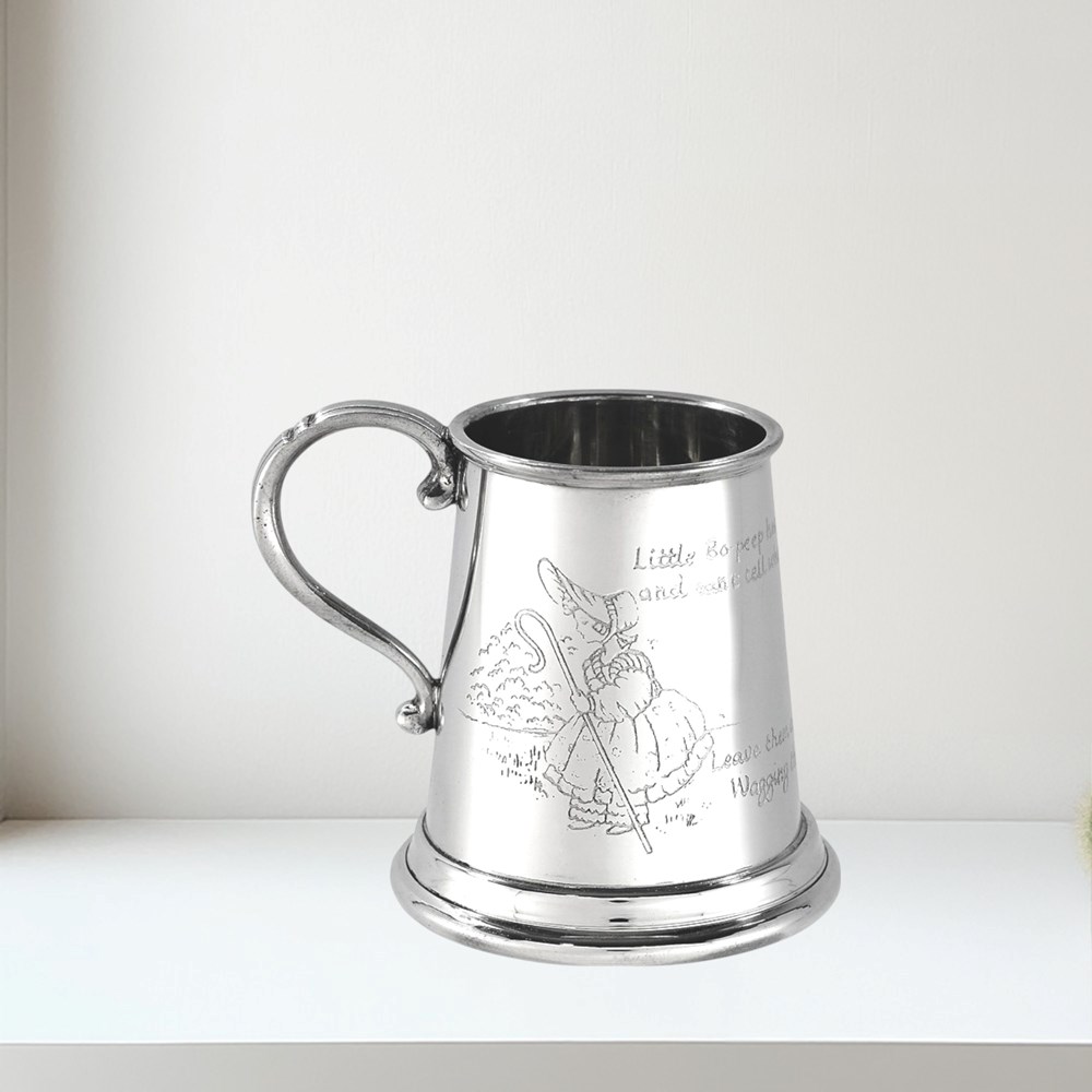 Little Bo Peep Quarter Pint Pewter Baby Mug Little Bo Peep quarter pint pewter Baby Mug