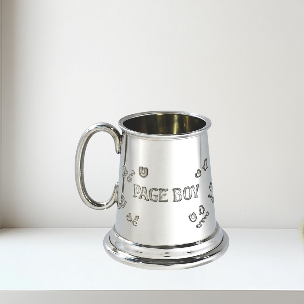 Page Boy Quarter Pint Pewter Baby Mug Page Boy quarter pint pewter Baby Mug