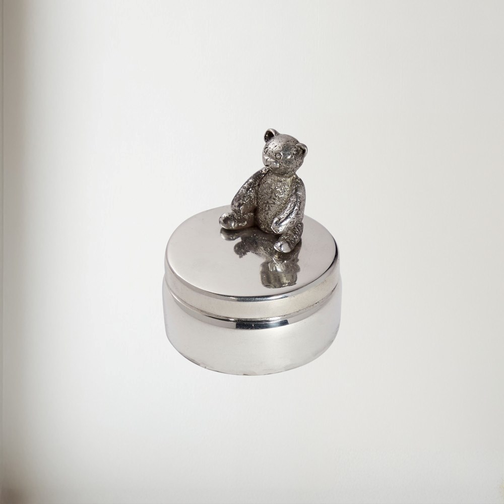 Teddy Pewter Trinket Box Teddy Pewter Trinket Box
