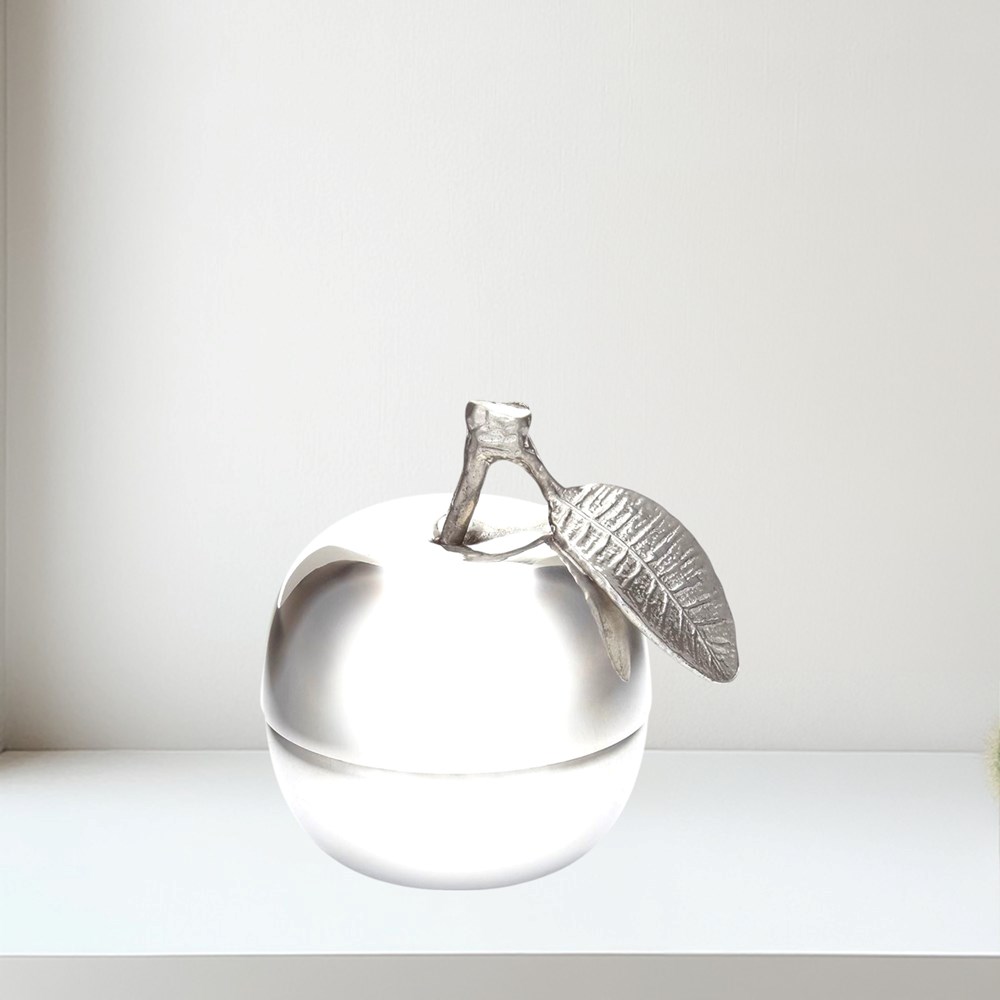 Apple Pewter Trinket Box Apple Pewter Trinket Box