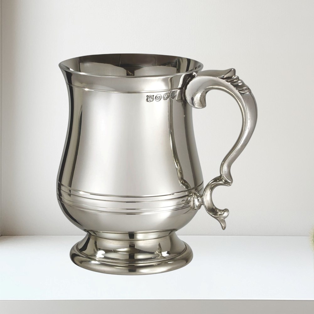 Extra Heavy X Range Pewter Georgian 1 Pint tankard