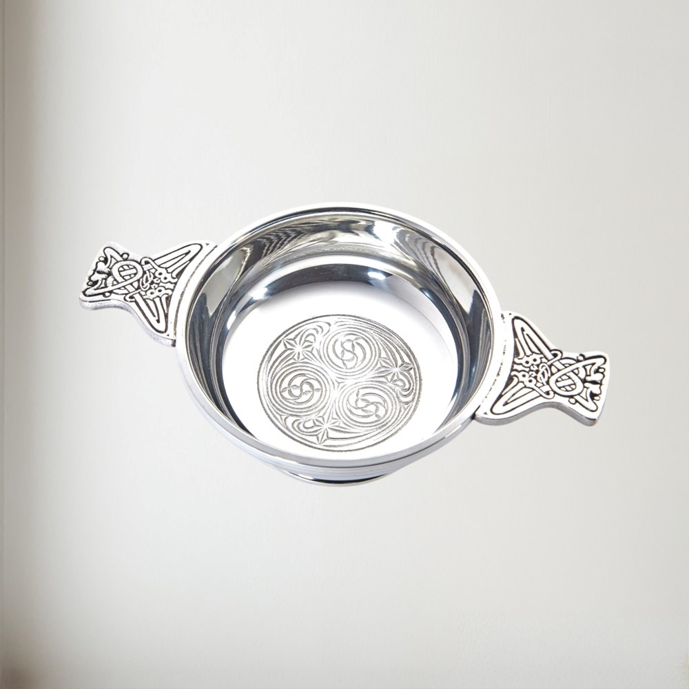 Large Kells Pewter Quaich Large Kells Pewter Quaich