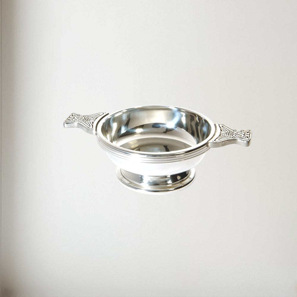 Plain Pewter Quaich