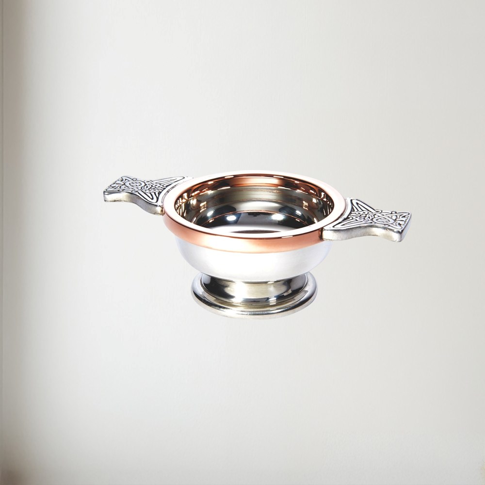 Small Copper Rim Pewter Quaich | Small Copper Rim Pewter quaich Small Copper Rim Pewter Quaich | Small Copper Rim Pewter quaich