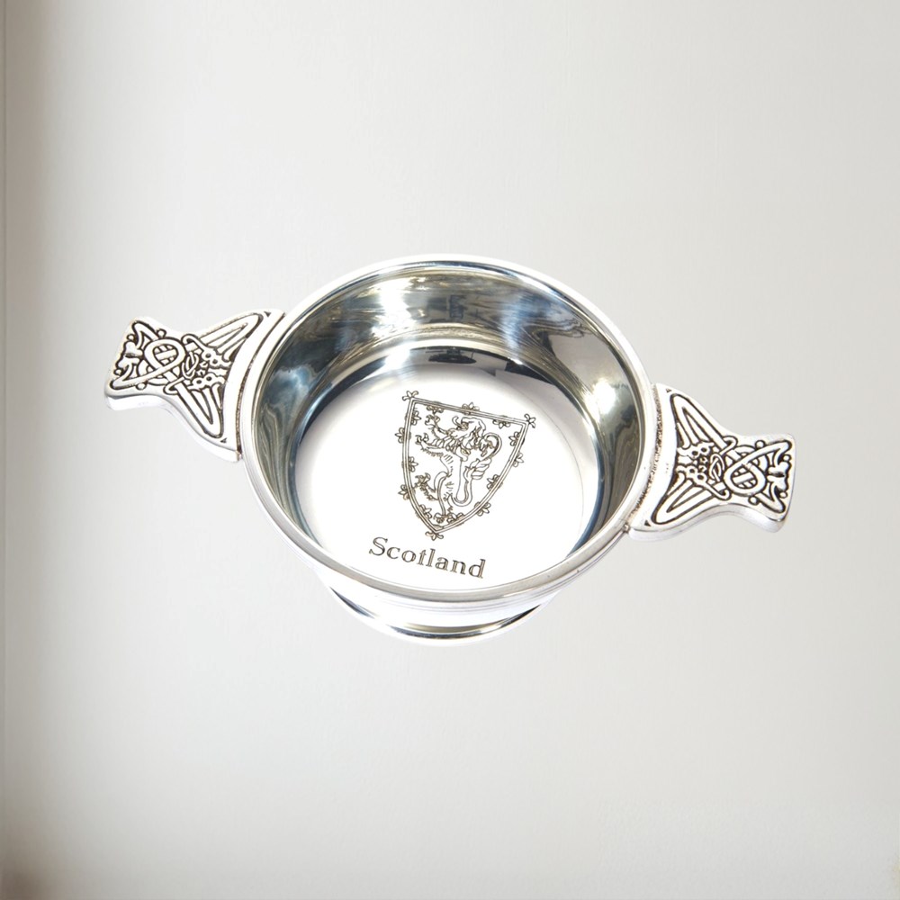 Standard Lion Of Scotland Pewter Quaich Standard Lion of Scotland Pewter Quaich