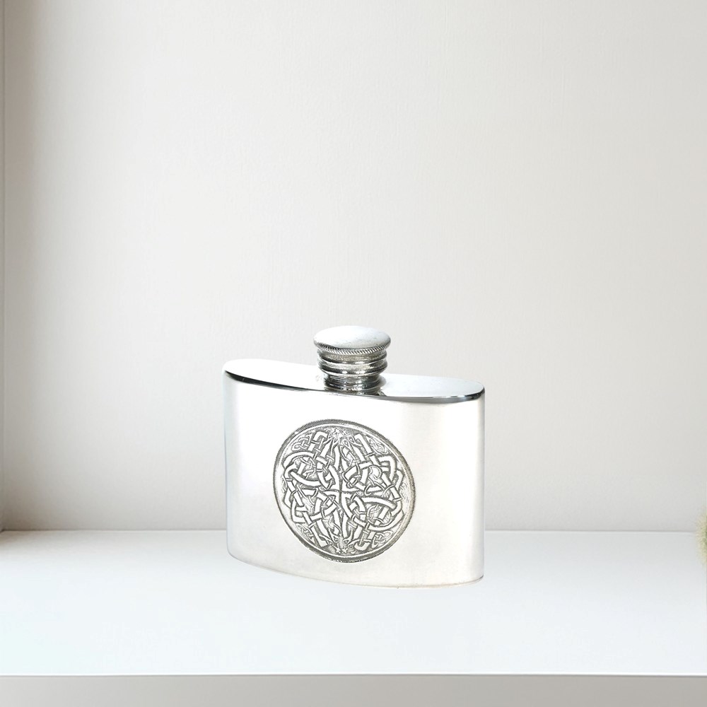 2oz Celtic Circle Kidney Flask 2oz celtic circle flask