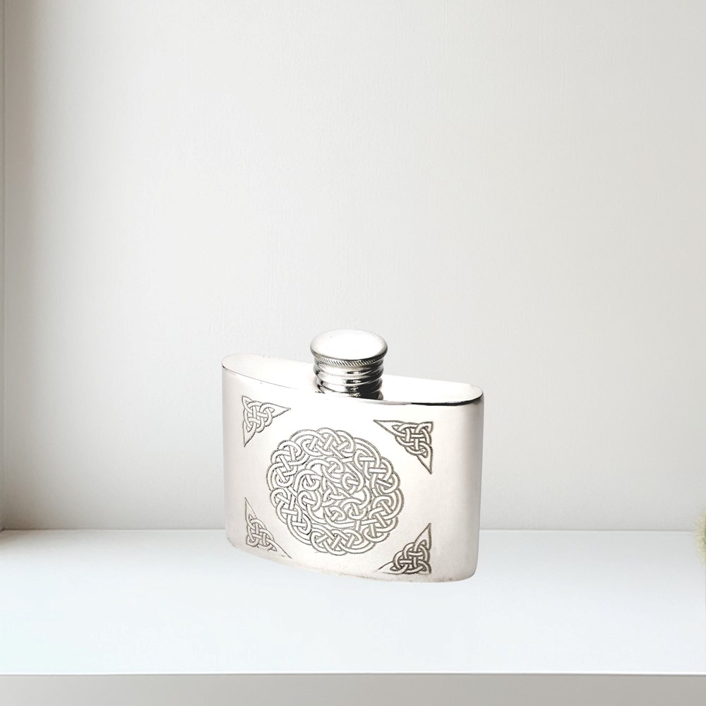 2oz celtic knot flask