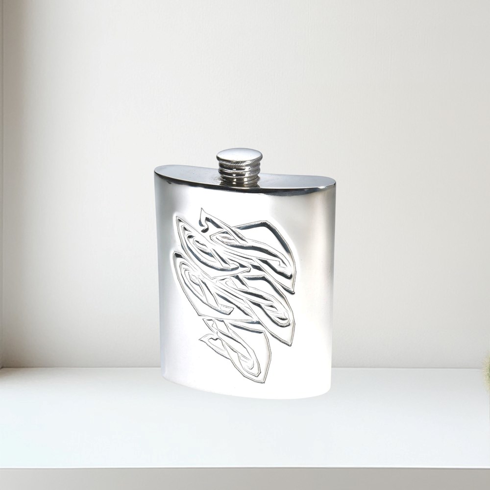 Knox 6oz Pewter Kidney Flask Knox 6oz pewter kidney flask