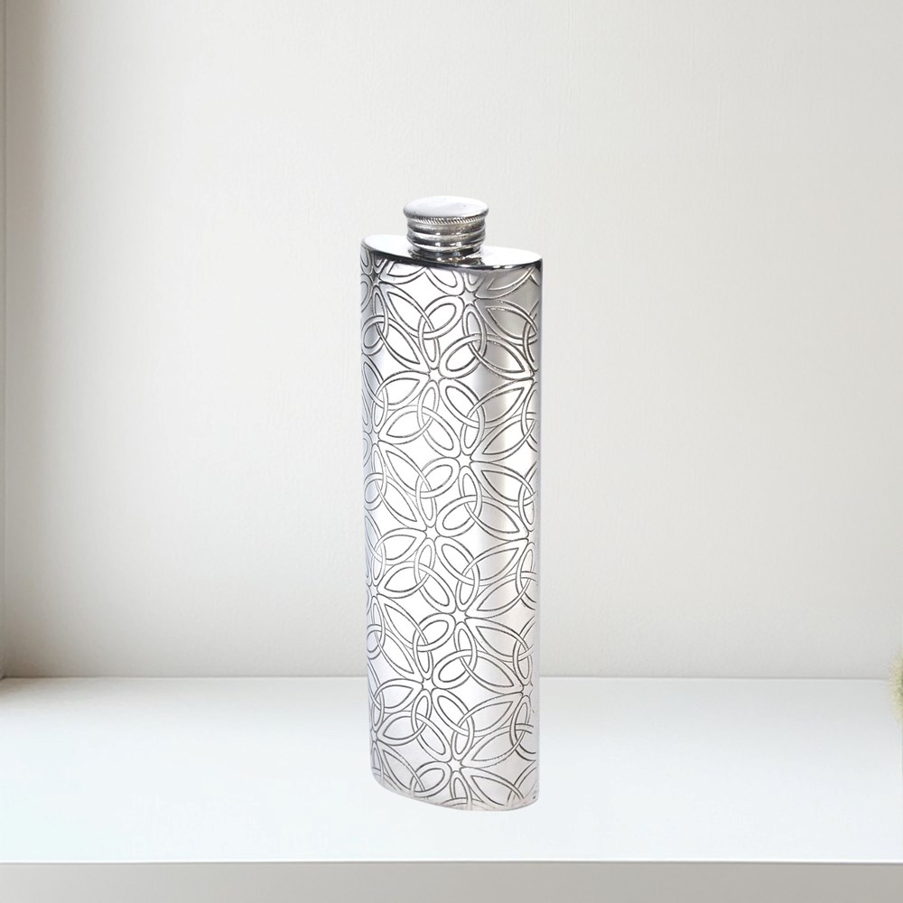 Triquetra 3oz Pewter Purse Flask Triquetra 3oz Pewter Purse Flask