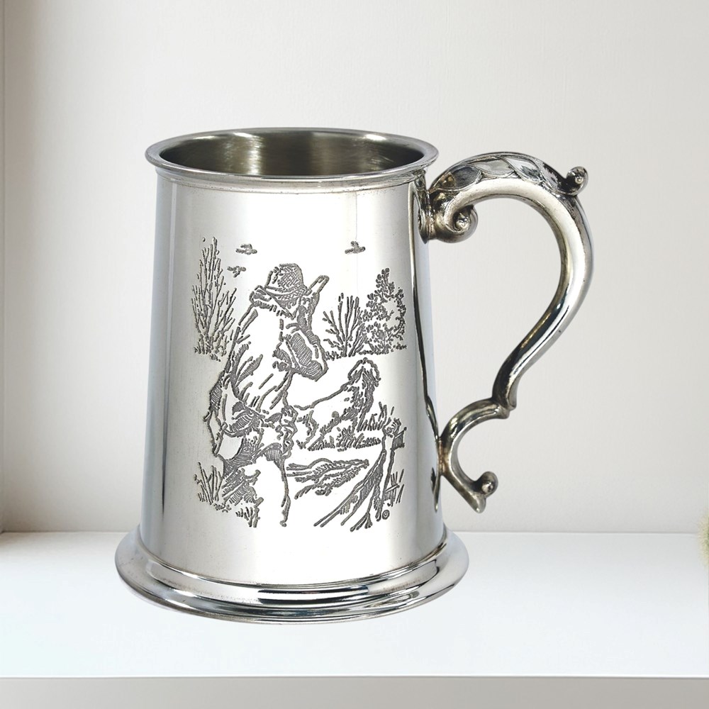 Shooting Scene One Pint Pewter Tankard Shooting Scene One Pint Pewter Tankard