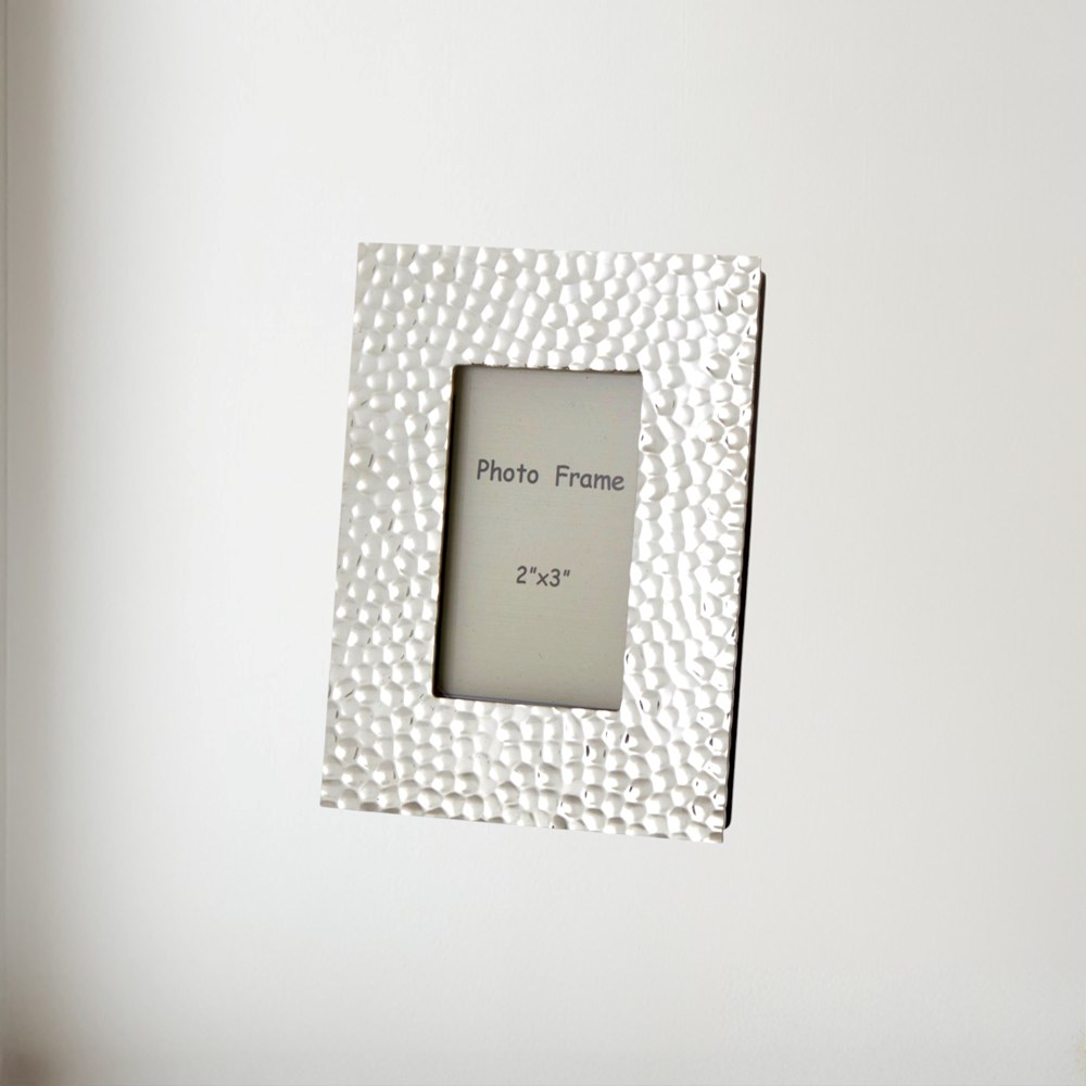 Hammered Pewter 2"X3" Mini Picture Frame