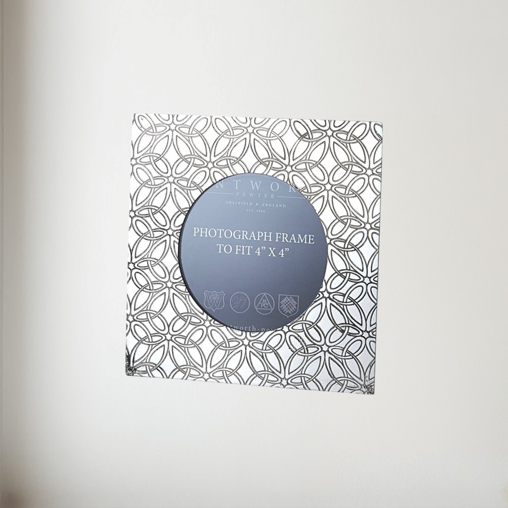 Small Triquetra Pewter 4"X4" Picture Frame Small Triquetra pewter 4"x4" picture Frame