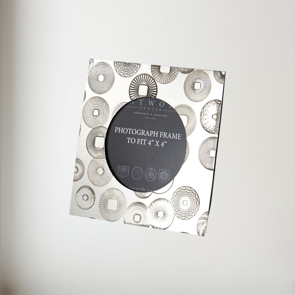 Millstones Small Pewter 4"x4" Frame