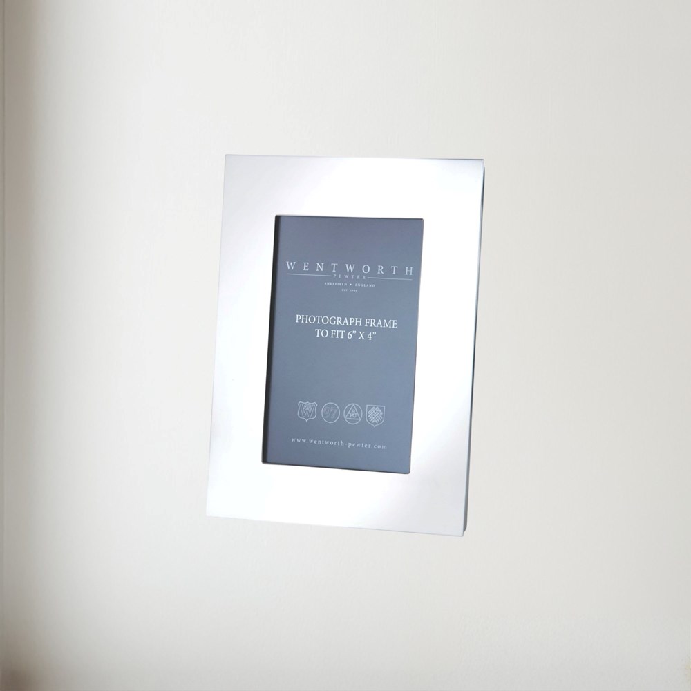 Plain Pewter 6"X 4" Picture Frame
