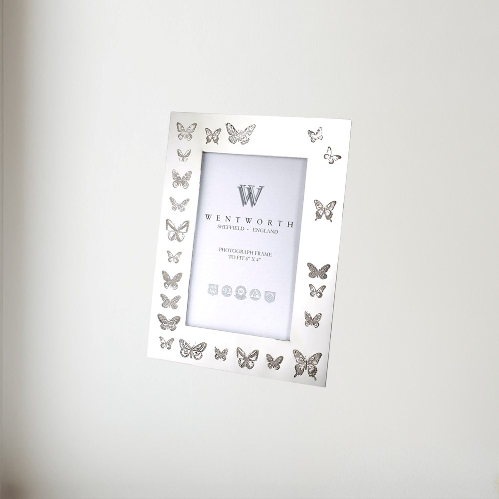 Butterfly Pewter 6"X4" Picture Frame Butterfly Pewter 6"x4" Picture Frame