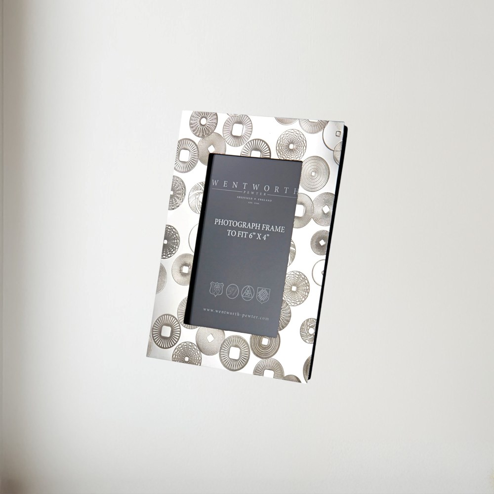 Millstones Pewter 6"x4" Picture Frame