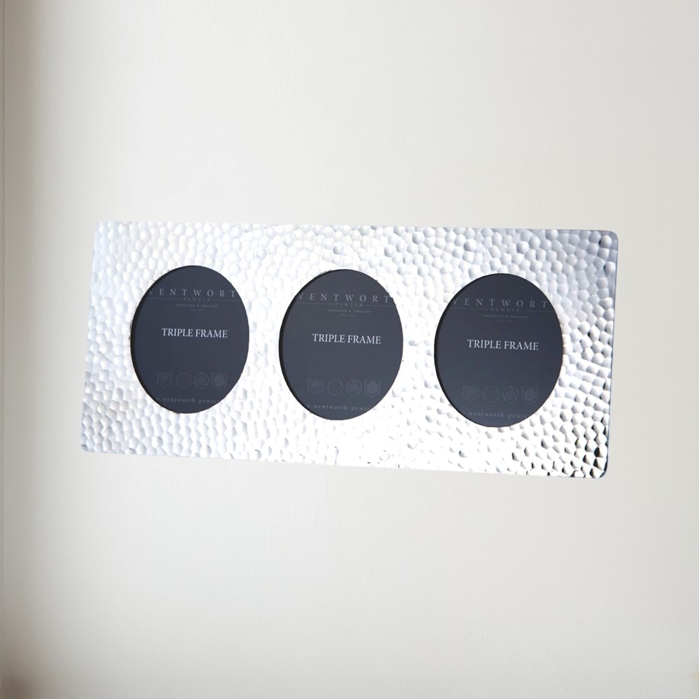 Triple Hammered Pewter Frame Triple Hammered Pewter Frame