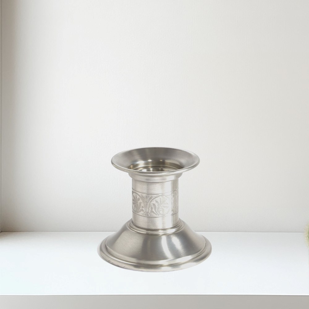 Extra Small Medieval Pewter Candle Holder Antique Finish Extra Small Medieval Pewter Candle Holder Antique Finish