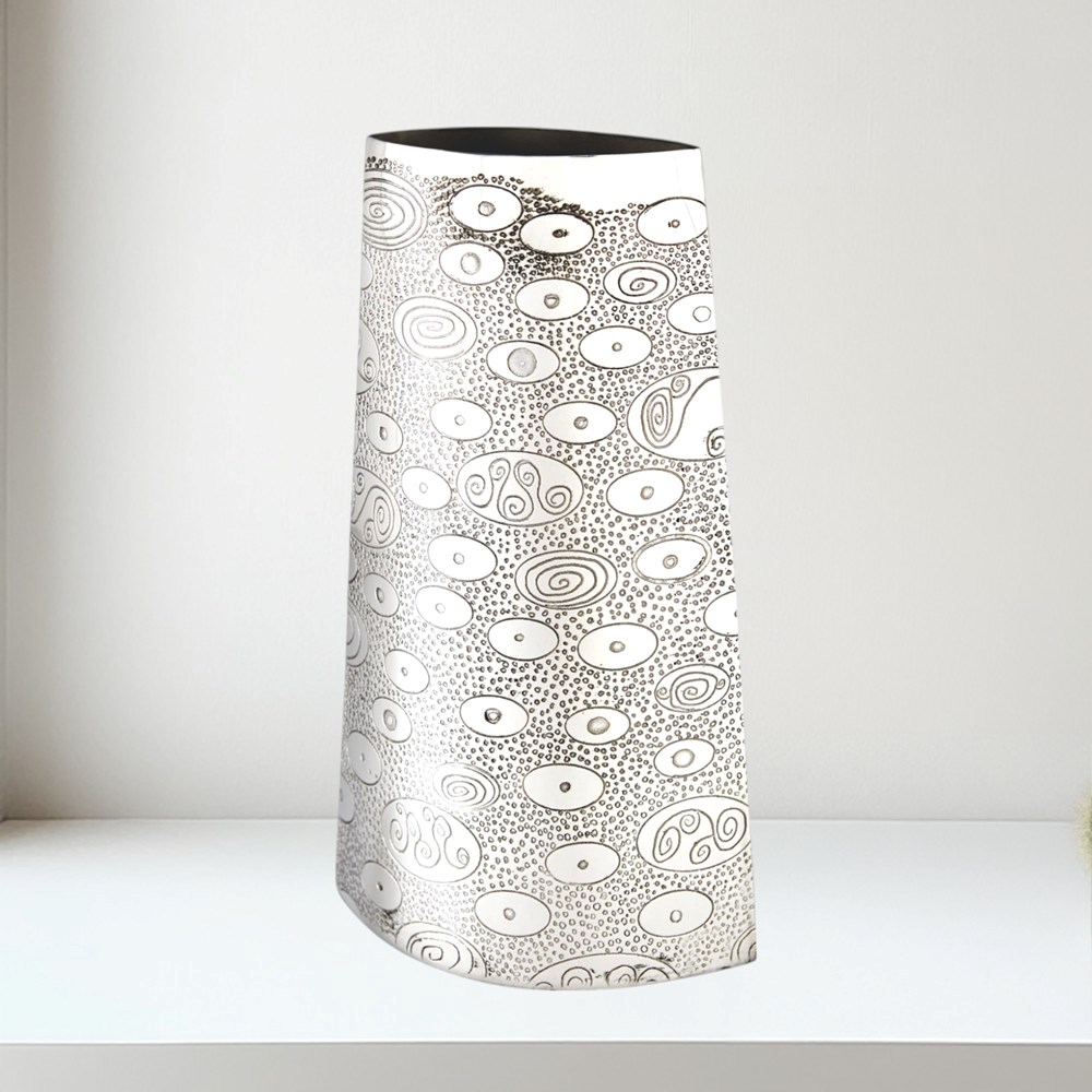 Large Ovals Pewter Vase Large Ovals pewter Vase