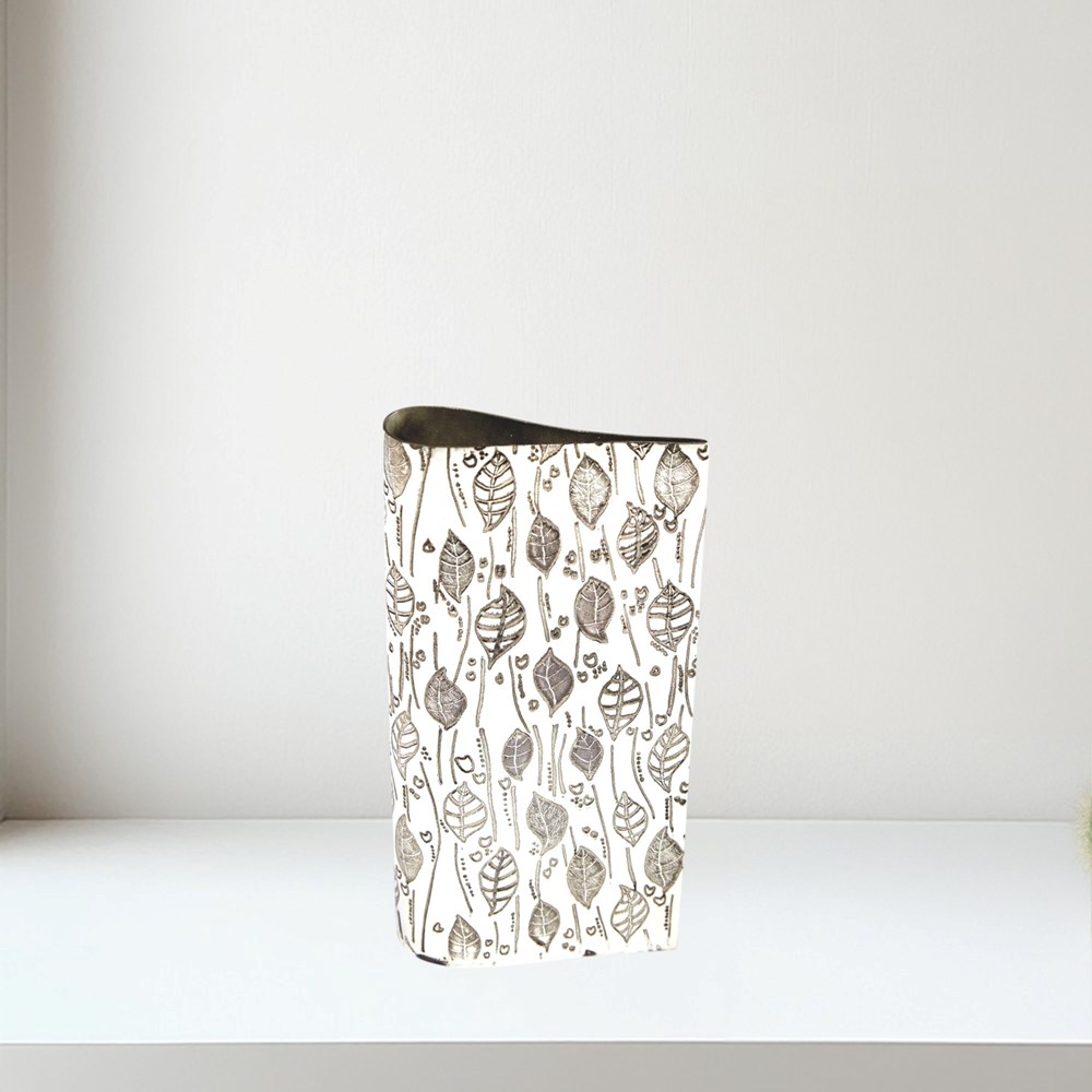 Leaf Pewter Budvase