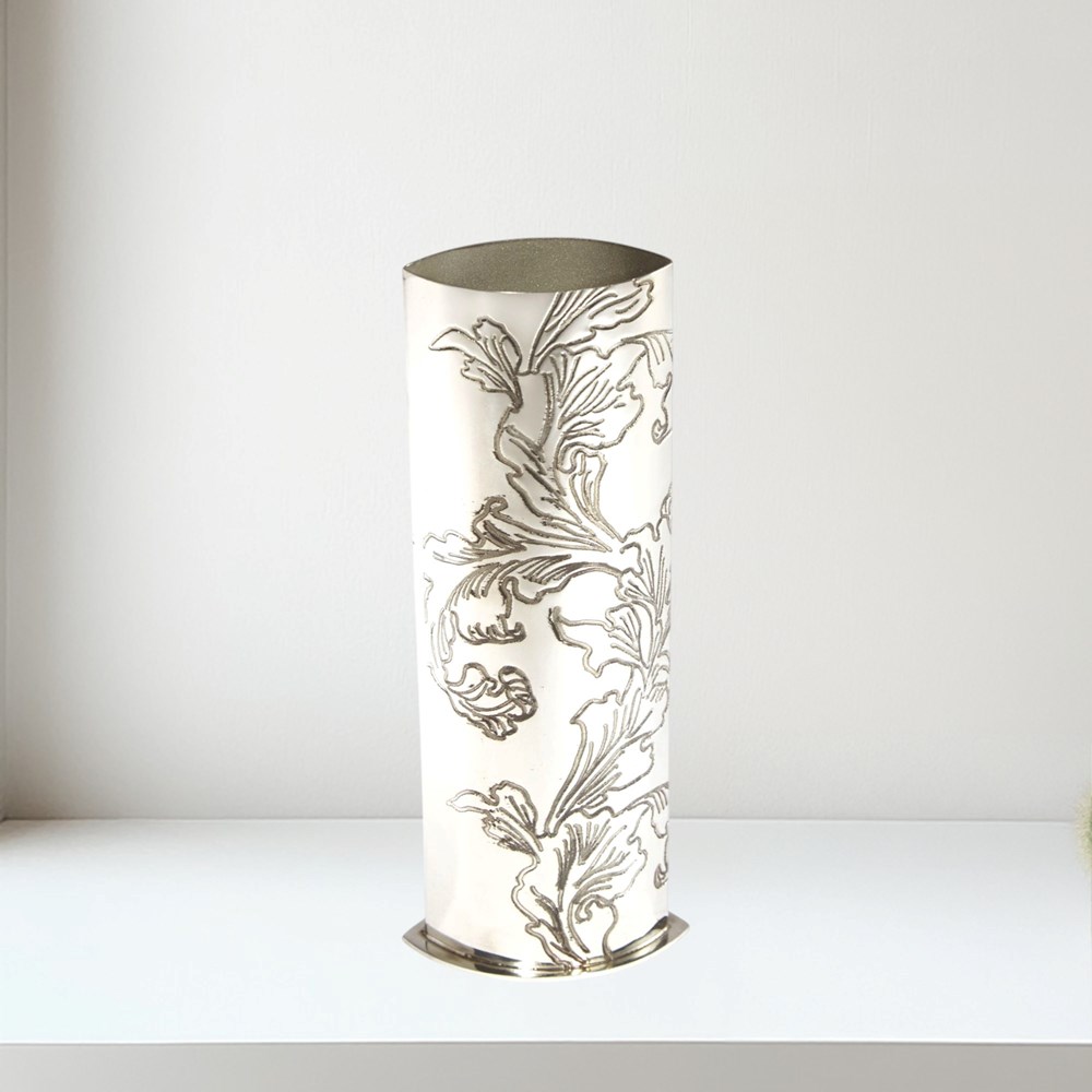Acanthus Pattern Pewter Vase Acanthus Pattern Pewter Vase
