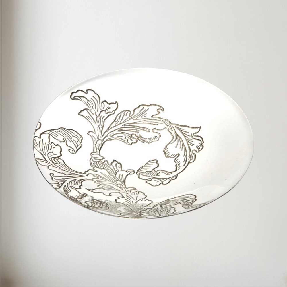 Acanthus Pattern Pewter Bowl Acanthus pattern Pewter Bowl