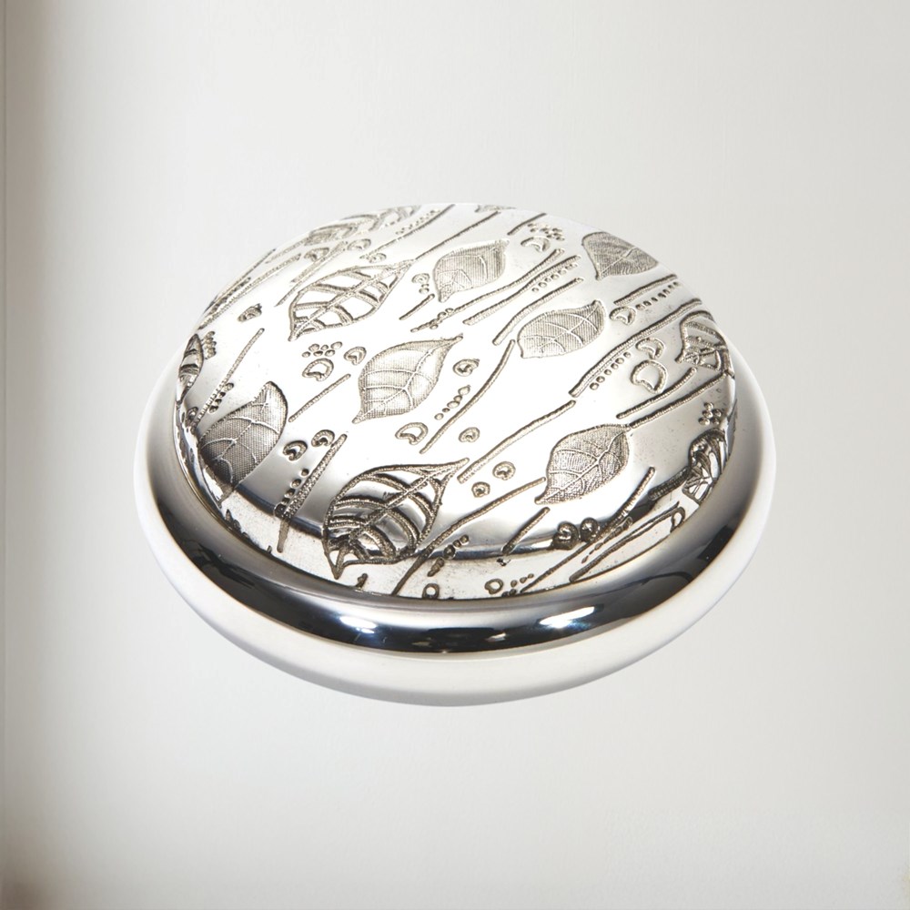 Leaf Pewter Trinket Box Leaf Pewter Trinket Box