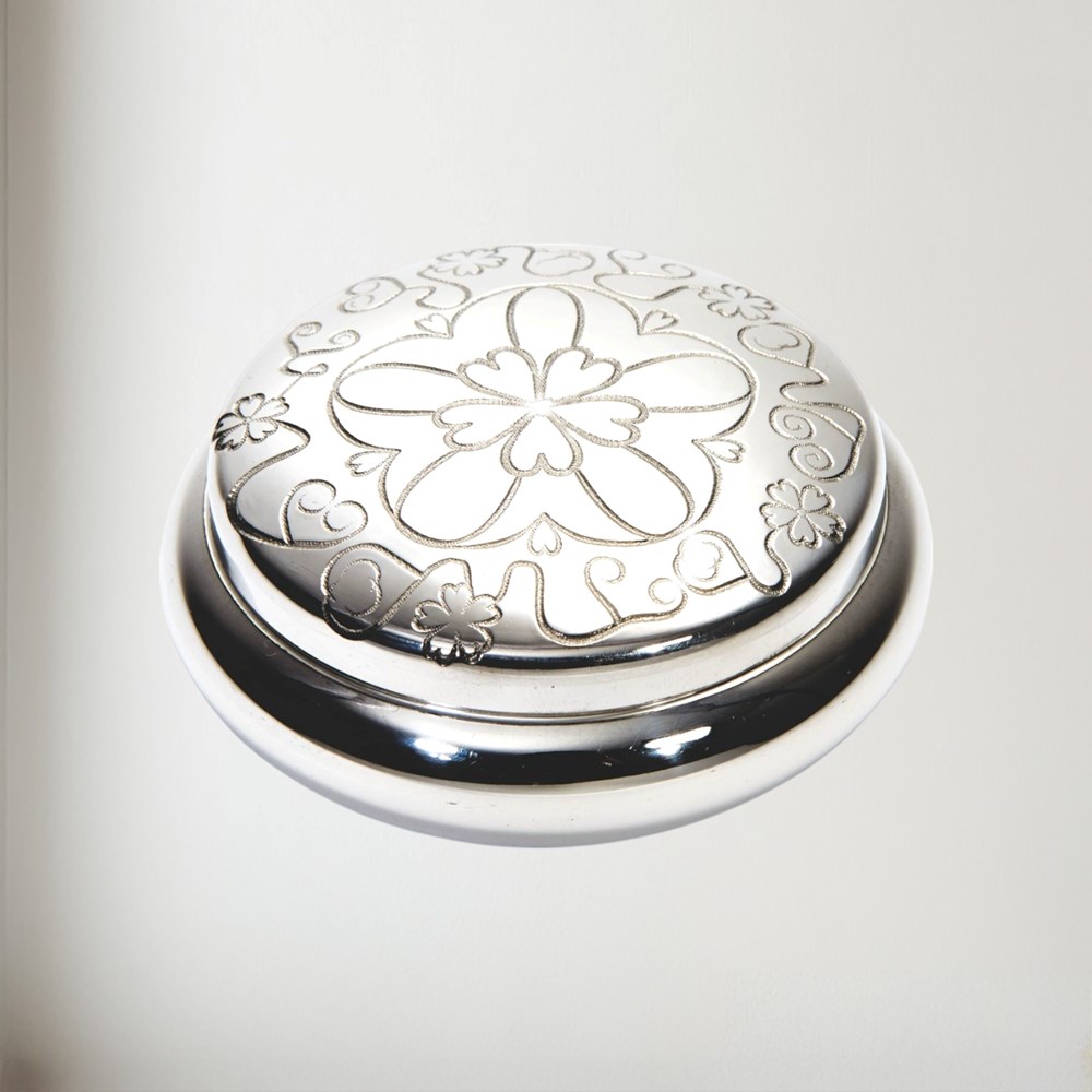 Yorkshire Rose Pewter Trinket Box Yorkshire Rose pewter trinket Box