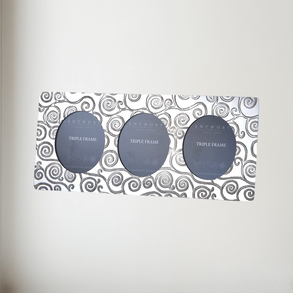 Tree Of Life Pewter Triple Frame Tree of Life Pewter Triple Frame