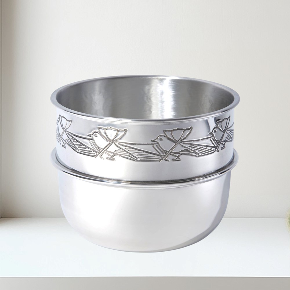 Knox pewter birdy bowl