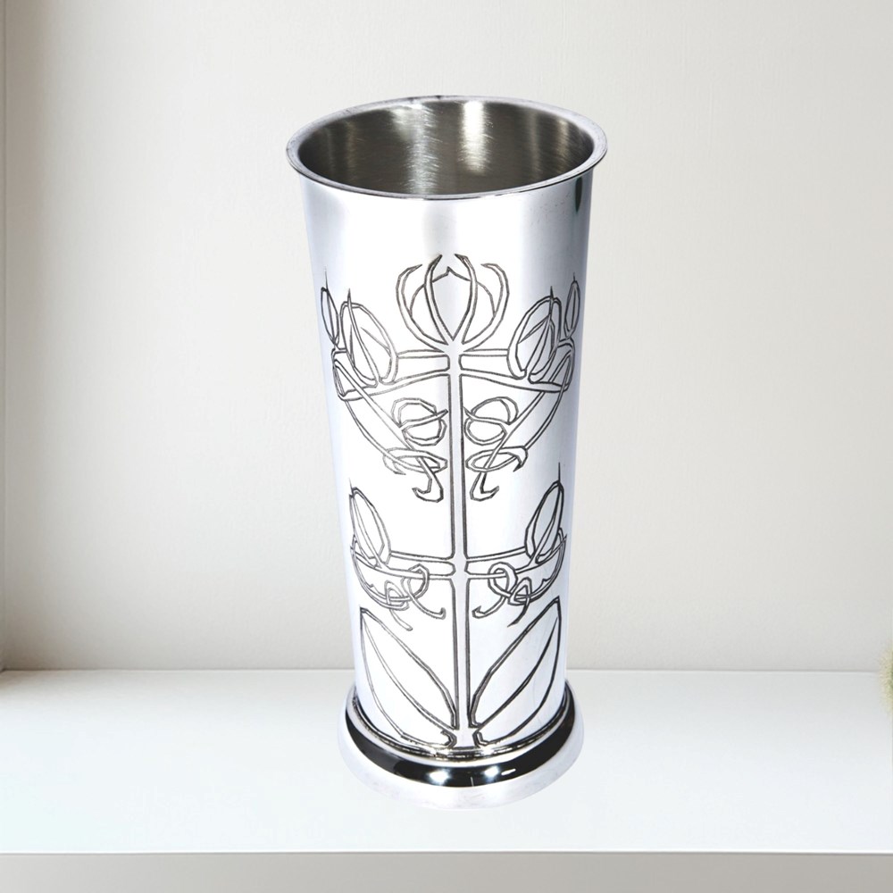 Knox pewter flower vase