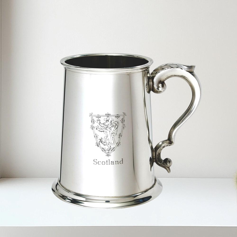 Lion Of Scotland One Pint Pewter Tankard Lion of Scotland 1 pint pewter Tankard