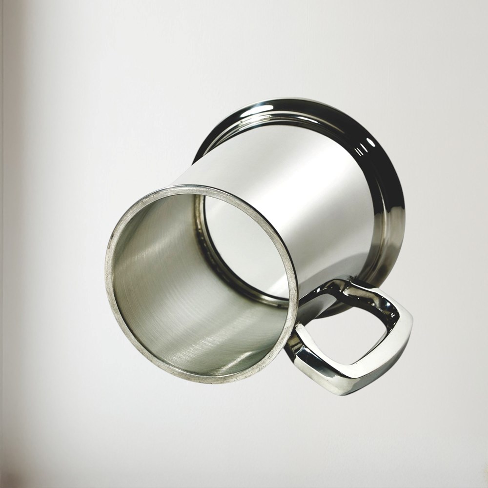 Standard Plain Glass Base 1 pint pewter Tankard