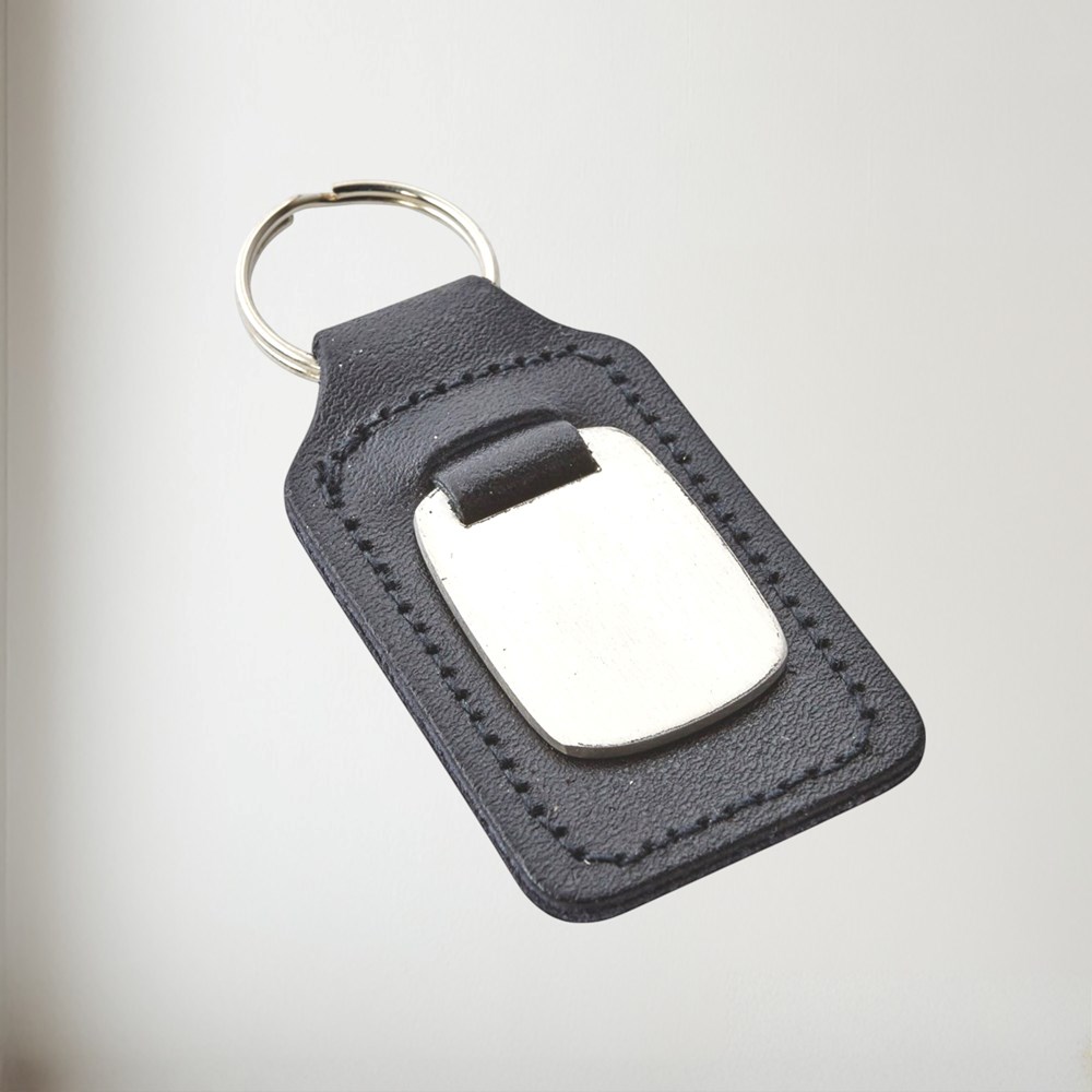 Leather And Stainless Steel Keyring Leather and stainless steel keyring