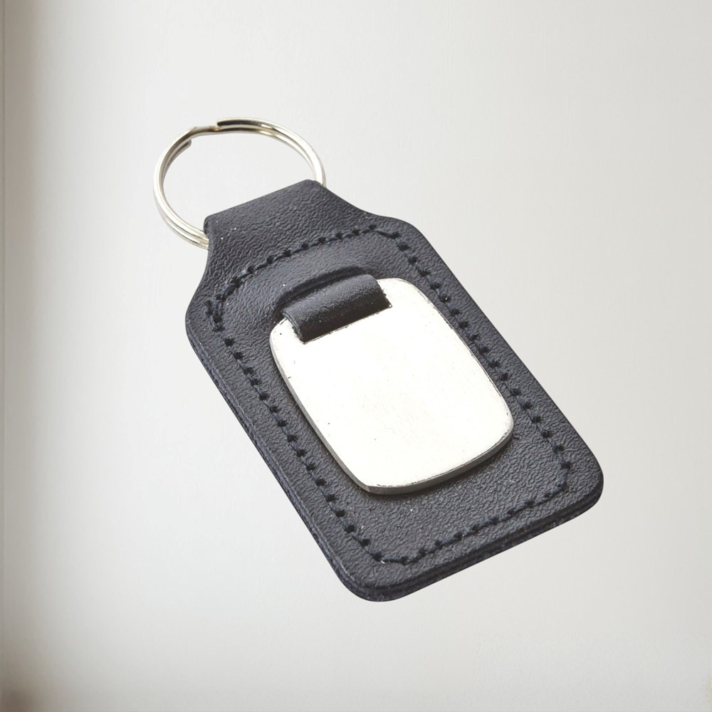 Leather And Stainless Steel Keyring Leather and stainless steel keyring