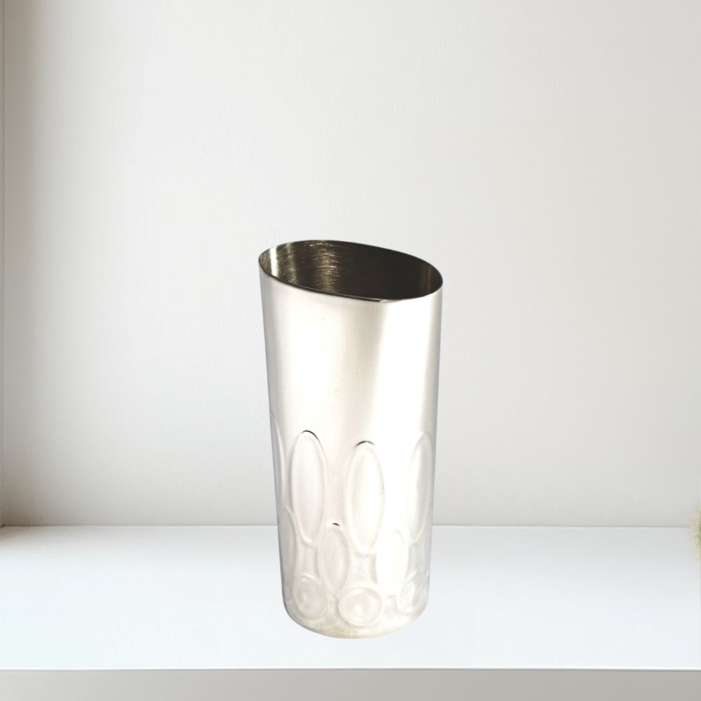 Small Pewter Elipse Vase Small Pewter Elipse Vase