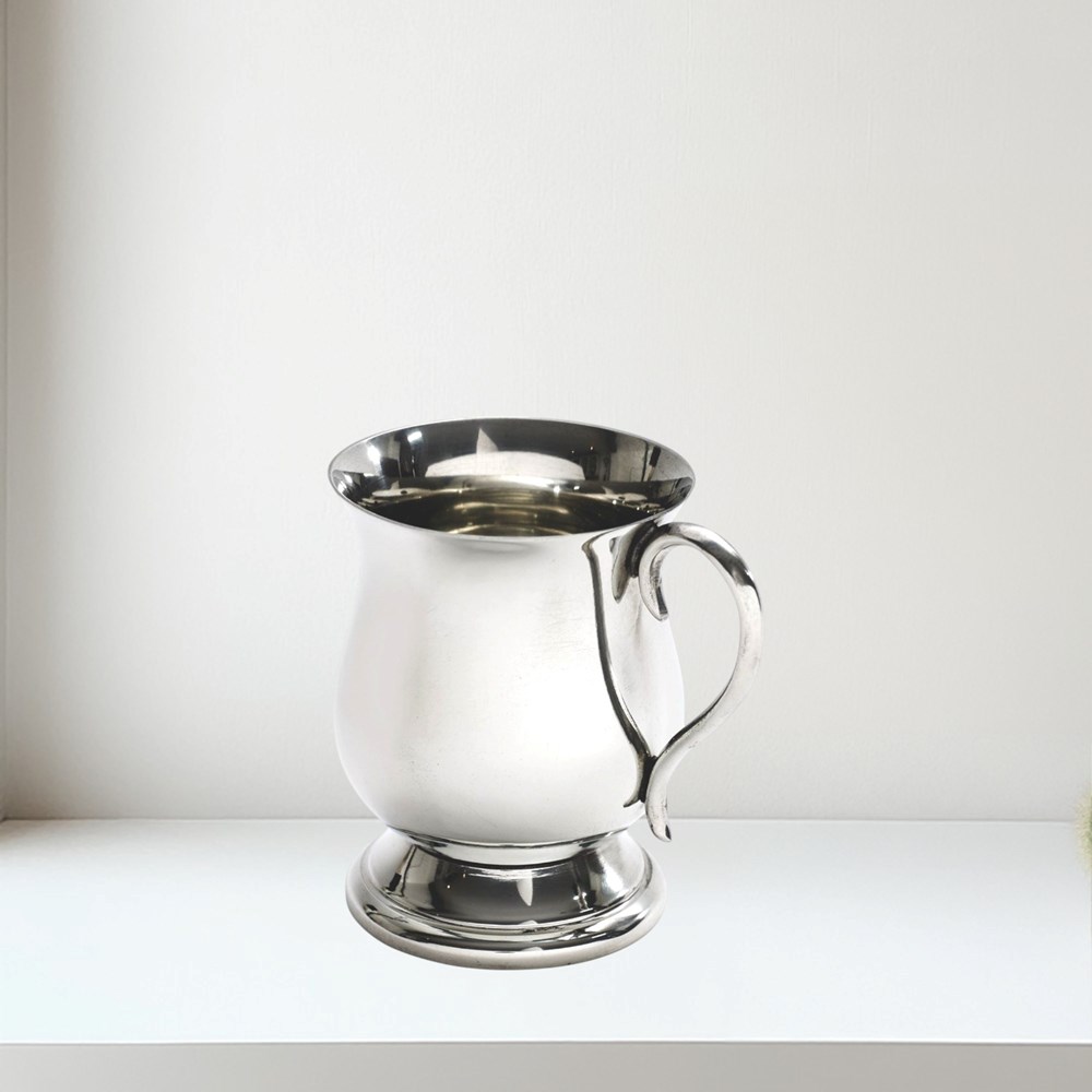 Small Baby Georgian Pewter Baby Mug Small Baby Georgian Pewter Baby Mug