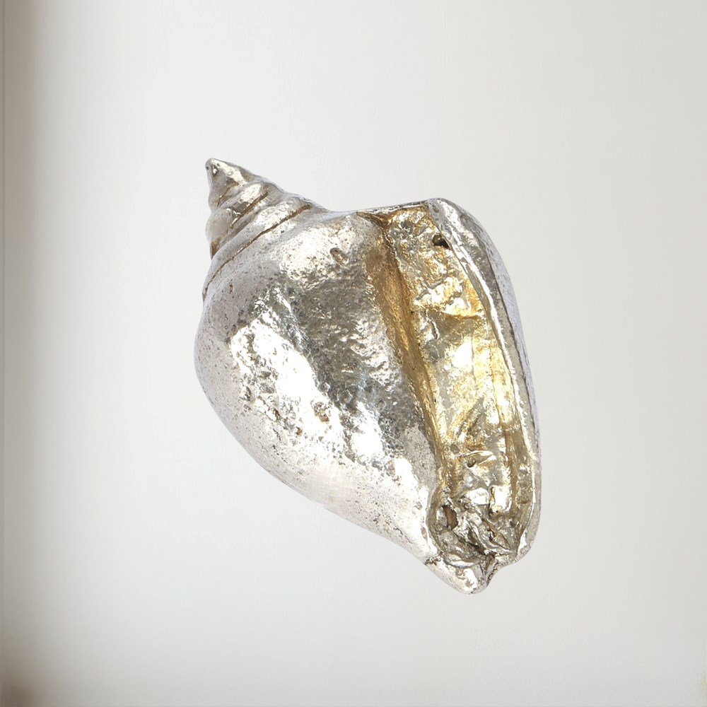 Cast Pewter Large Sea Snail Ornament Cast pewter Large Sea snail ornament