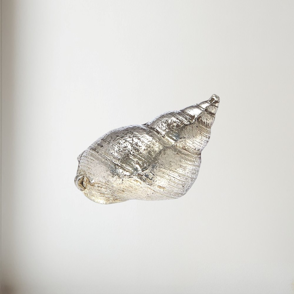 Cast Pewter Small Spiral Shell Ornament Cast Pewter Small Spiral Shell ornament