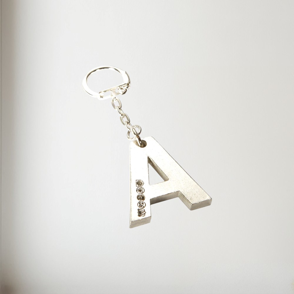 Initial A Touchmarked Pewter Keyring Initial A Touchmarked Pewter Keyring