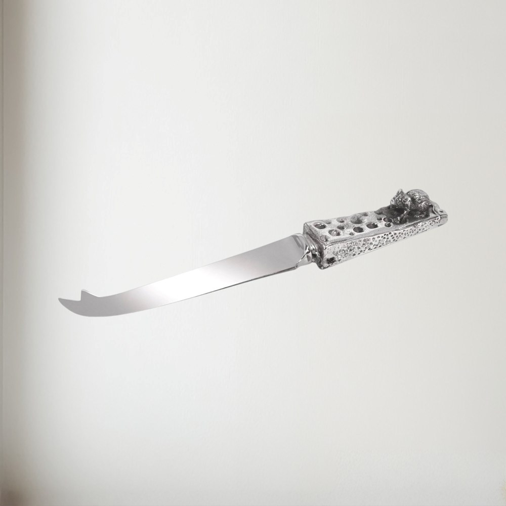 Cast Pewter Mouse Cheese Knife